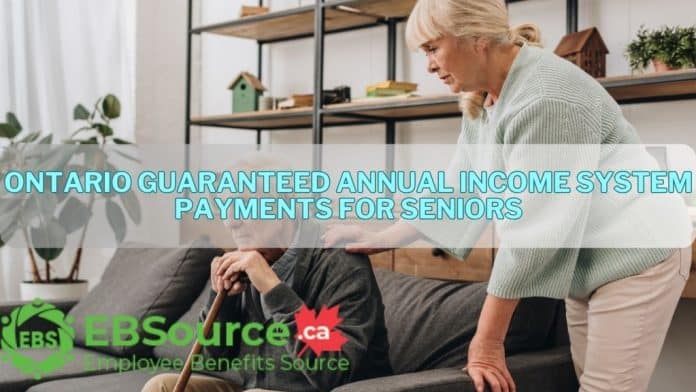 Ontario Guaranteed Annual Income System Payments for Seniors ebs