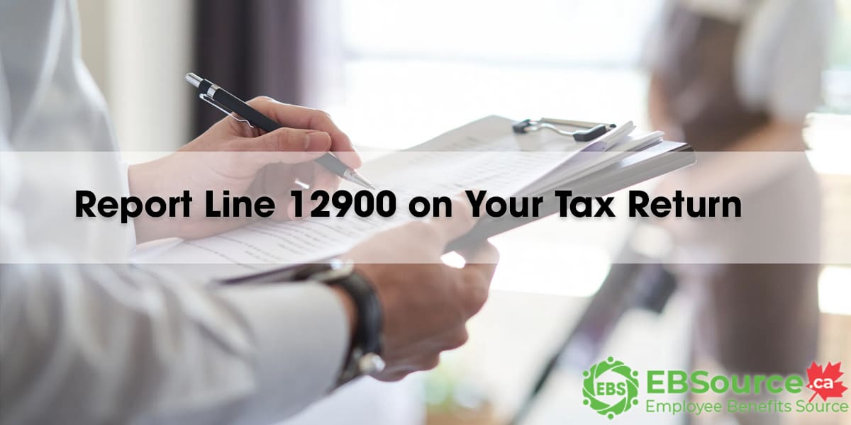 Report your RRSP withdrawal on Line 12900